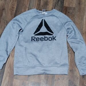 Reebok Kids Gray Sweatshirt with Black Logo